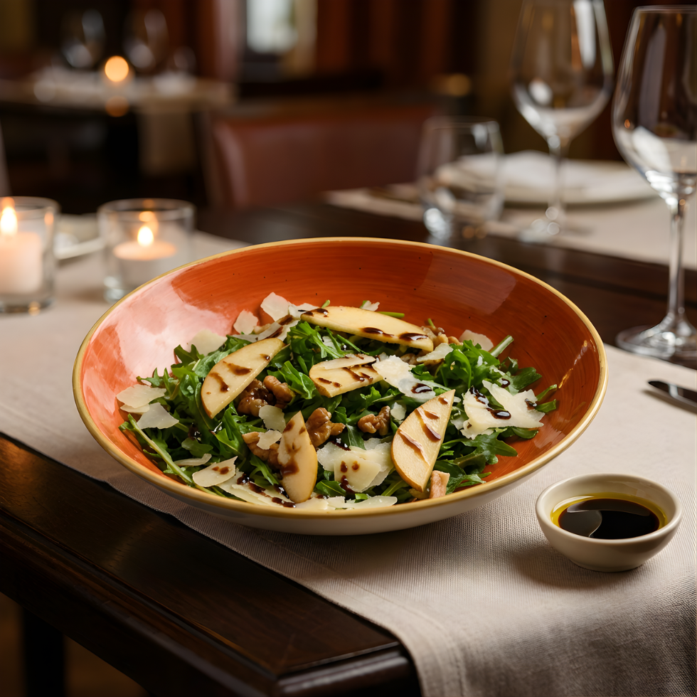 PEAR, PARMESAN & ROCKET SALAD (SERVE 2)