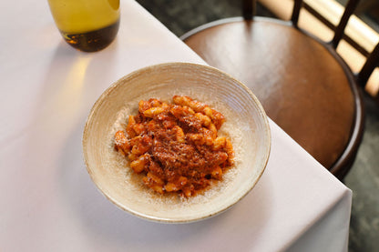 Kids Cavatelli, bolognese ragout, tomato, parmgiano