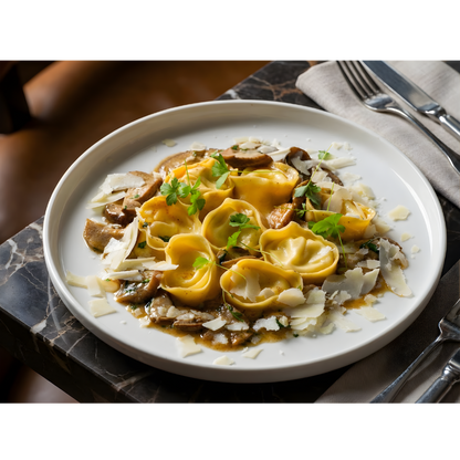 PECORINO TORTELLINI &amp; PORCINI RAGOUT (SERVE 2)