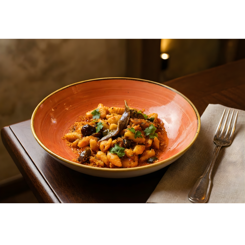 CAVATELLI ALLA PUTTANESCA (SERVE 2)