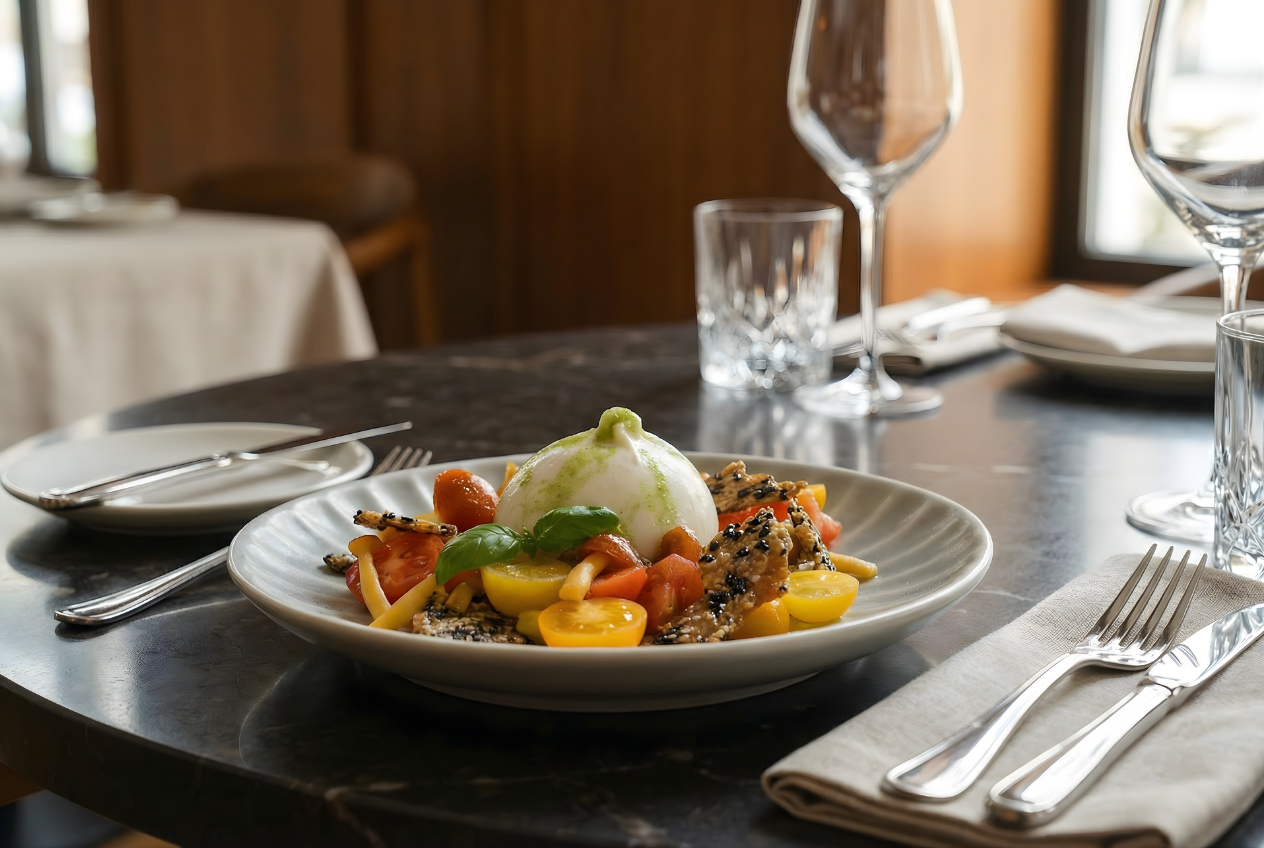 BURRATA SALAD (SERVE 2 OR 3)