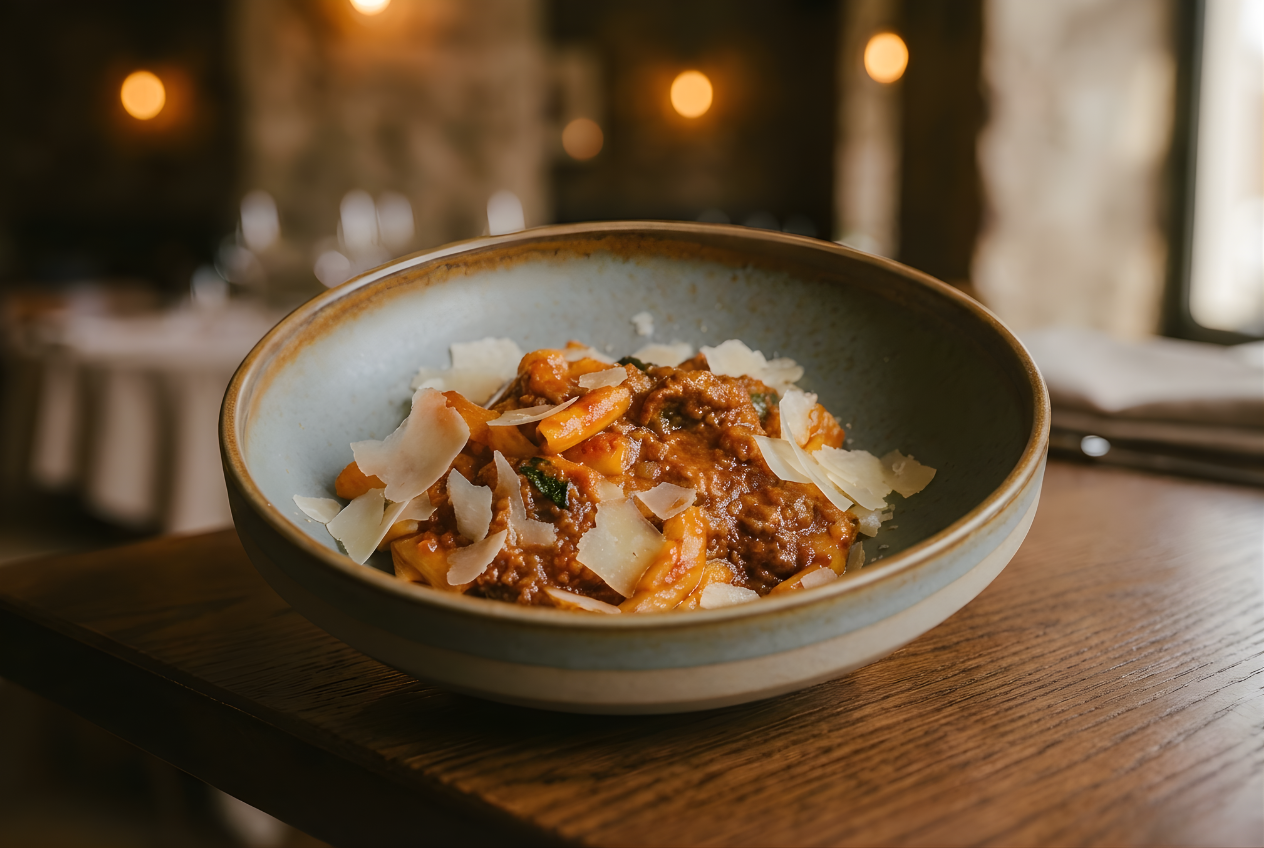 SIGNATURE MACCHERONI WITH BEEF CHEEK RAGOUT (SERVE 2)