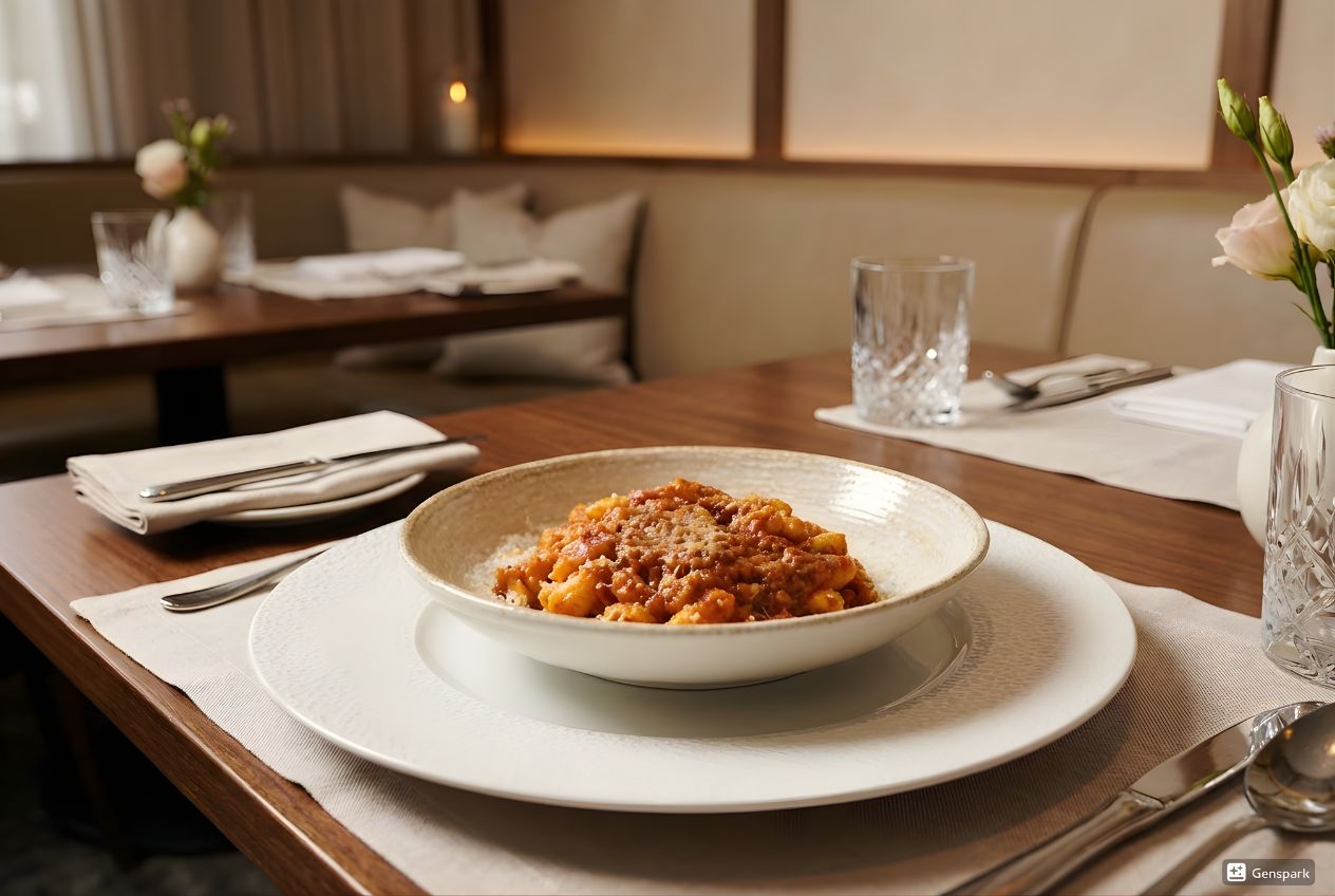 KIDS CAVATELLI PASTA WITH BEEF RAGOUT (SERVE 1)